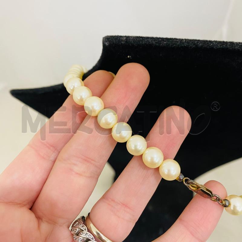 COLLANA GIROCOLLO PERLE CHIUSURA ARG 925 | Mercatino dell'Usato Lago patria - giugliano in c. 5