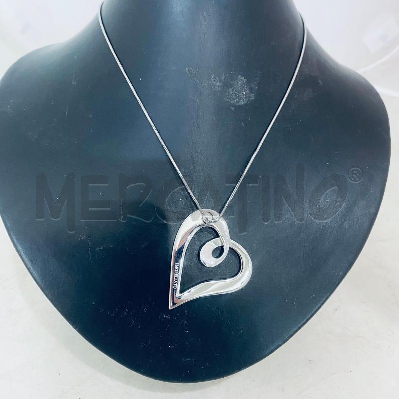 COLLANA MORELLATO CUORE ACCIAIO  | Mercatino dell'Usato Lago patria - giugliano in c. 1