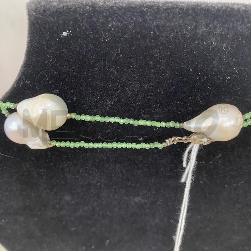 COLLANA PERLE NATURALI PERLINE VERDE CHIARO  | Mercatino dell'Usato Lago patria - giugliano in c. 3