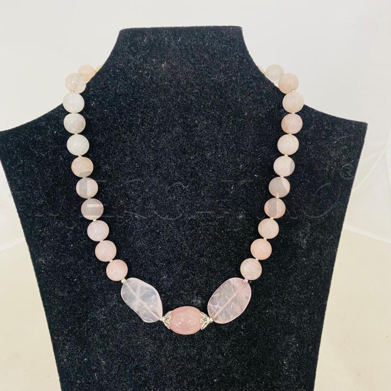 COLLANA QUARZO ROSA  | Mercatino dell'Usato Lago patria - giugliano in c. 1