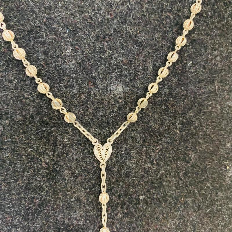 COLLANA ROSARIO ARG 925 INTARSIATA | Mercatino dell'Usato Lago patria - giugliano in c. 3