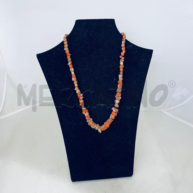 COLLANA TUBI DEGRADÈ CORALLO GREZZO | Mercatino dell'Usato Lago patria - giugliano in c. 5