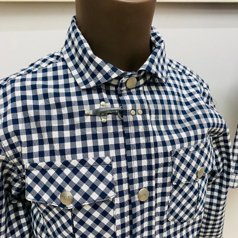 COMPLETO BAMBINO FAY JUNIOR CAMICIA + BERMUDA QUADRO BLU BIANCO | Mercatino dell'Usato Lago patria - giugliano in c. 2