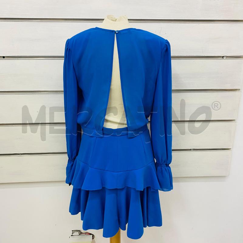 COMPLETO DONNA ELISABETTA FRANCI BLUETTE TOP+GONNA ROAUCHES  | Mercatino dell'Usato Lago patria - giugliano in c. 5