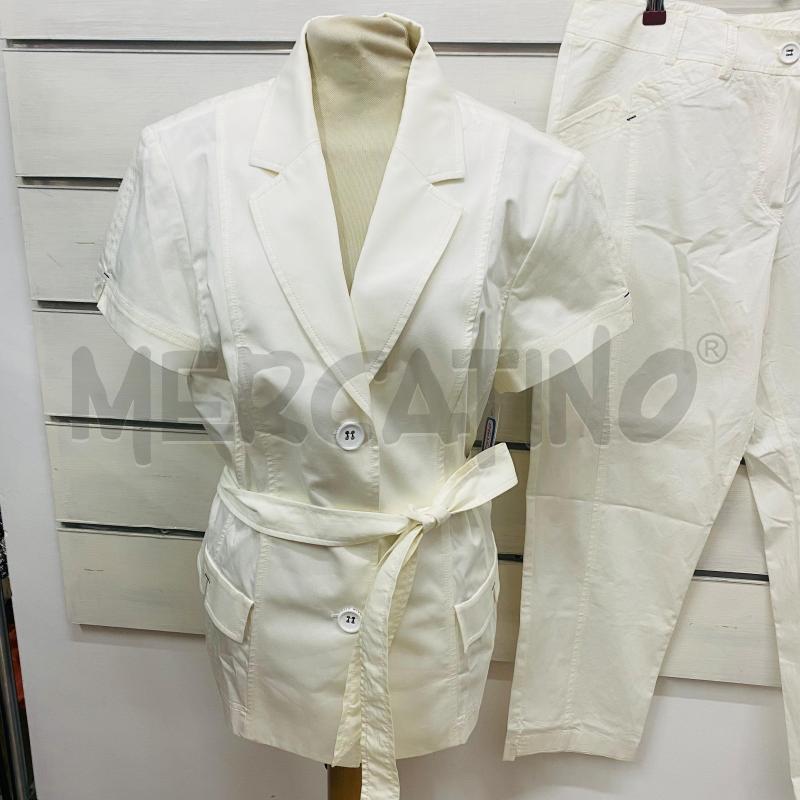COMPLETO DONNA GAIA BIANCO GIACCA + PANTALONE | Mercatino dell'Usato Lago patria - giugliano in c. 2