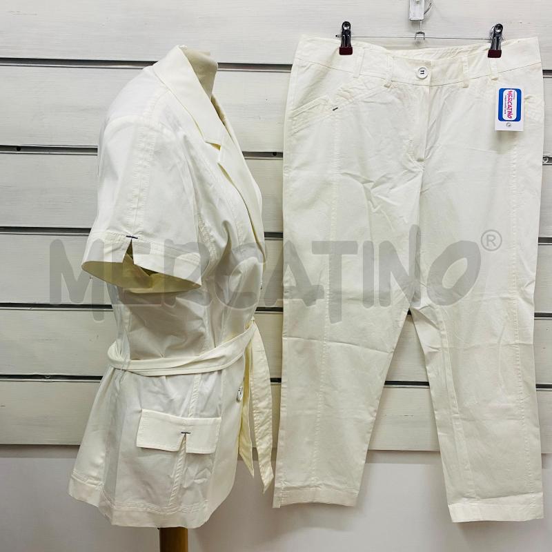 COMPLETO DONNA GAIA BIANCO GIACCA + PANTALONE | Mercatino dell'Usato Lago patria - giugliano in c. 5