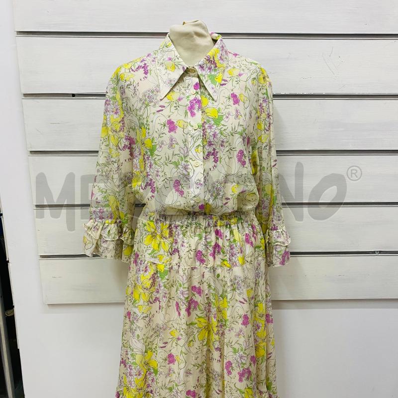 COMPLETO DONNA MANOUSH CAMICIA E GONNA FANATASIA FLOREALE | Mercatino dell'Usato Lago patria - giugliano in c. 1