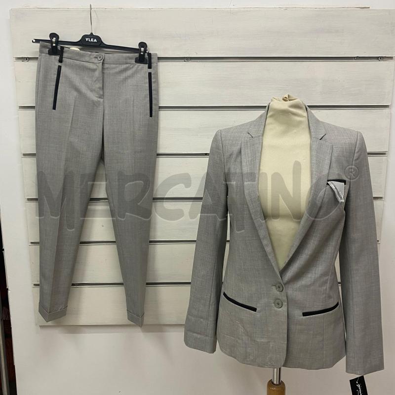 COMPLETO DONNA PATRIZIA PEPE GRIGIO PROFILO NERO GIACCA + PANTALONE | Mercatino dell'Usato Lago patria - giugliano in c. 1