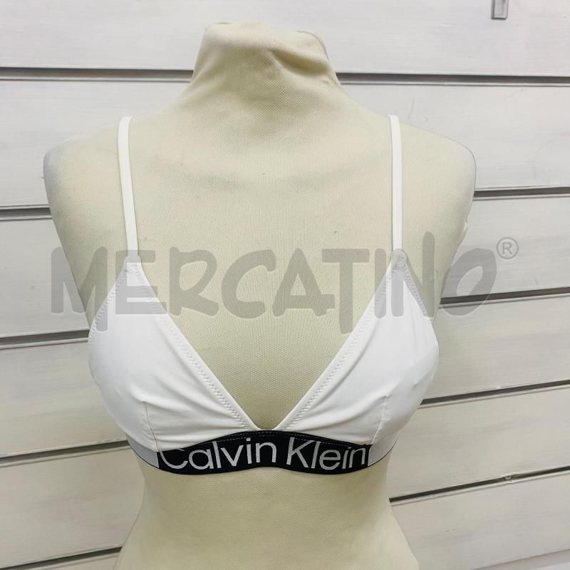 COSTUME DONNA PEZZO SOPRA CALVIN KLEIN BIANCO ELASTICO LOGO | Mercatino dell'Usato Lago patria - giugliano in c. 1