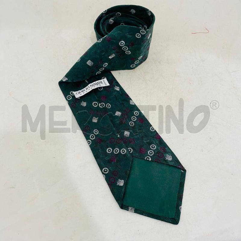 CRAVATTA ARMANI VERDE FANTASIACERCHI | Mercatino dell'Usato Lago patria - giugliano in c. 1