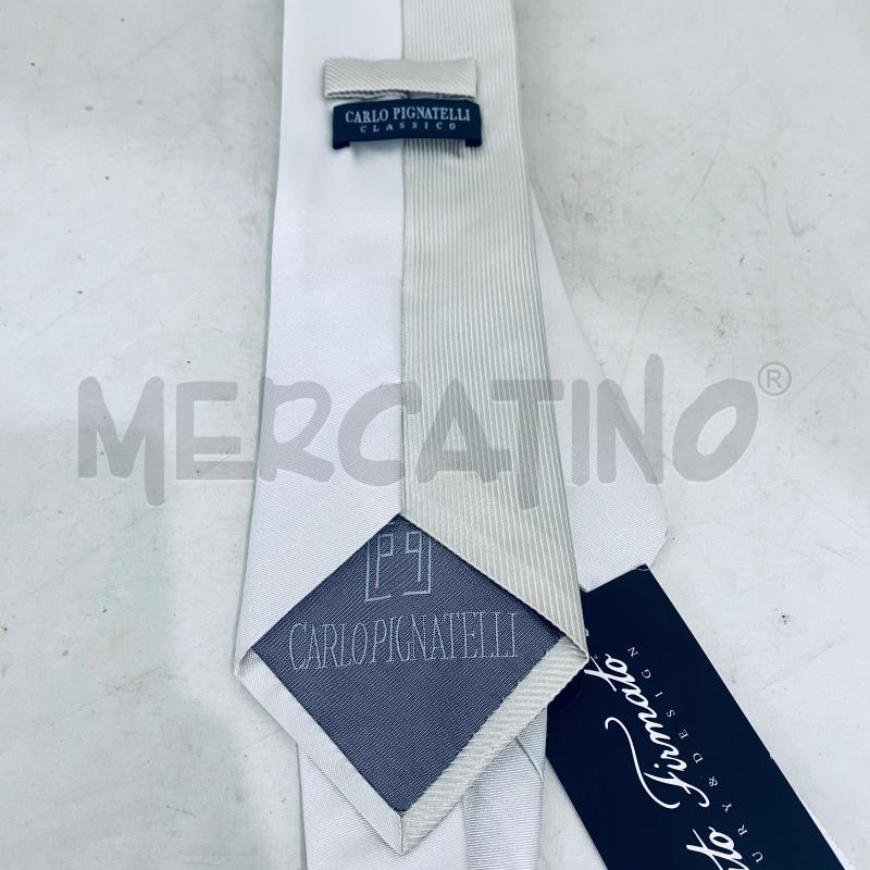 CRAVATTA CARLO PIGNATELLI PANNA LAVORATA SETA  | Mercatino dell'Usato Lago patria - giugliano in c. 4