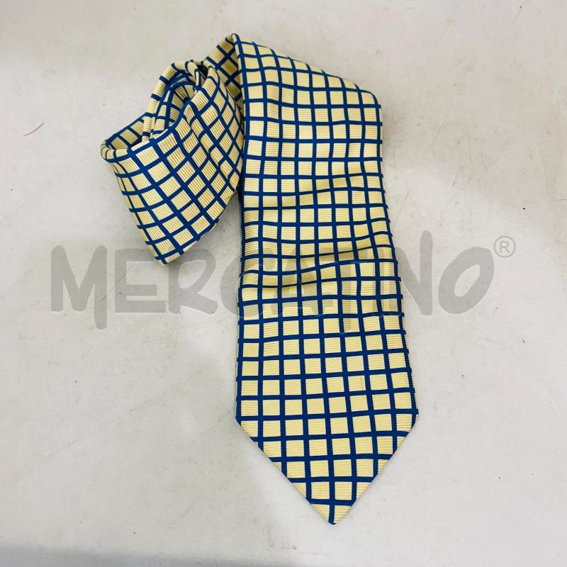 CRAVATTA ETRO QUADRO GIALLO BLU | Mercatino dell'Usato Lago patria - giugliano in c. 1