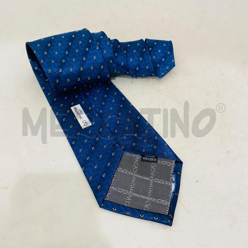 CRAVATTA VALENTINO BLU MICRO FANTASIA | Mercatino dell'Usato Lago patria - giugliano in c. 1