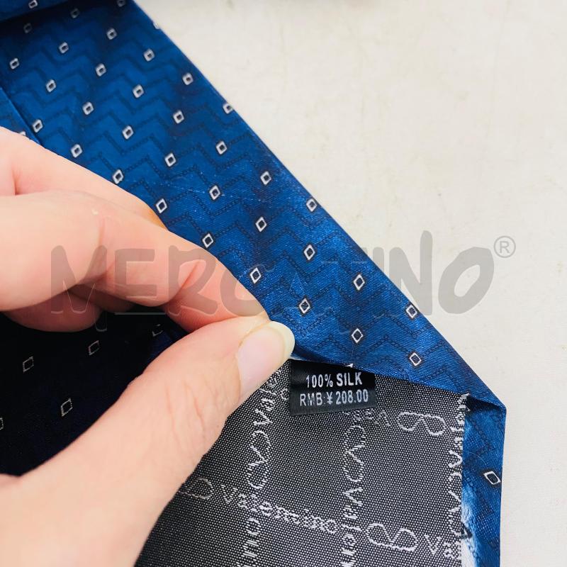 CRAVATTA VALENTINO BLU MICRO FANTASIA | Mercatino dell'Usato Lago patria - giugliano in c. 4
