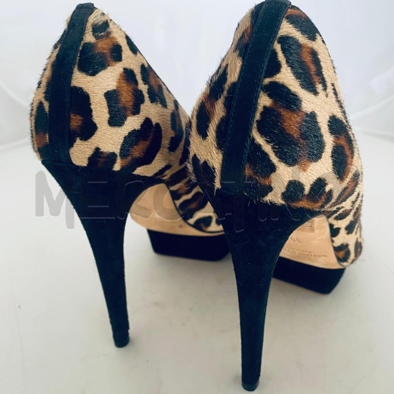 DECOLLETE ELISABETTA FRANCHI LEOPARDATE TACCO RIALZATO | Mercatino dell'Usato Lago patria - giugliano in c. 3