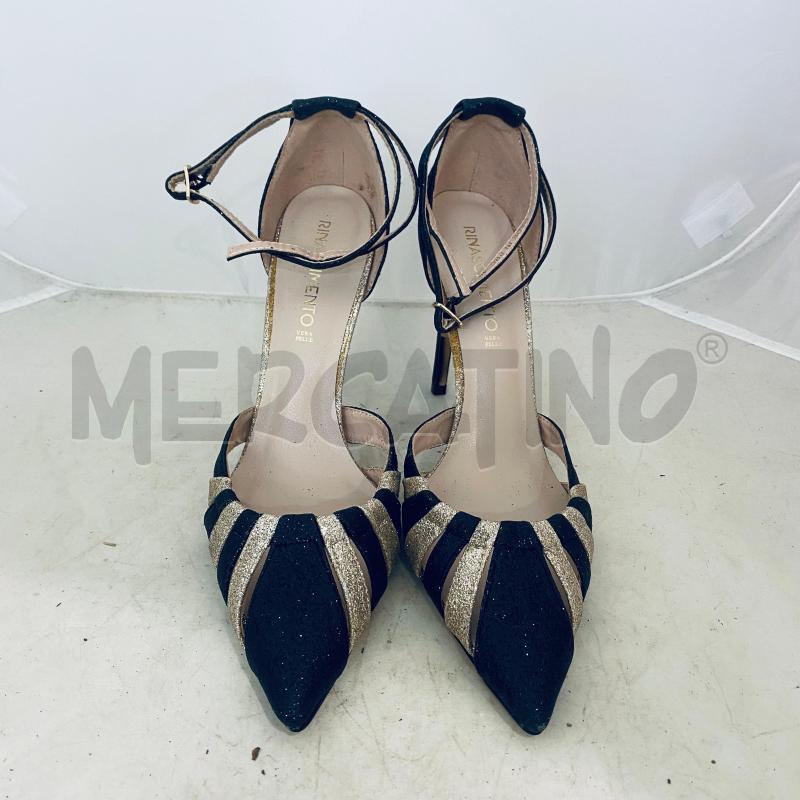 DECOLLETE RINASCIMENTO NERE ORO LUREX FASCIE | Mercatino dell'Usato Lago patria - giugliano in c. 1