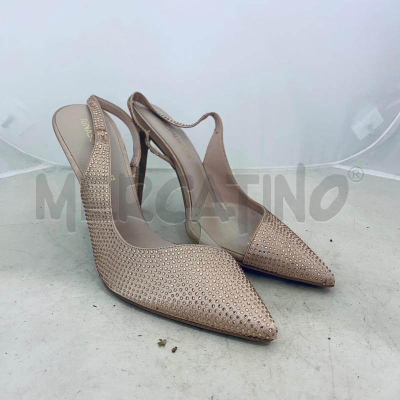 DECOLLETE RINASCIMENTO NUDE BRILLANTINO PARTE TRASPARENTE | Mercatino dell'Usato Lago patria - giugliano in c. 5