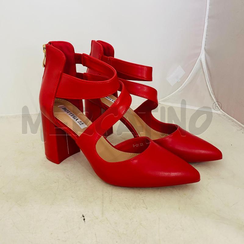 DECOLLETE ROSSE BOTTEGA22 STRINGATI | Mercatino dell'Usato Lago patria - giugliano in c. 1