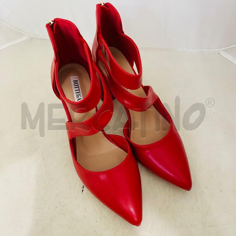 DECOLLETE ROSSE BOTTEGA22 STRINGATI | Mercatino dell'Usato Lago patria - giugliano in c. 2
