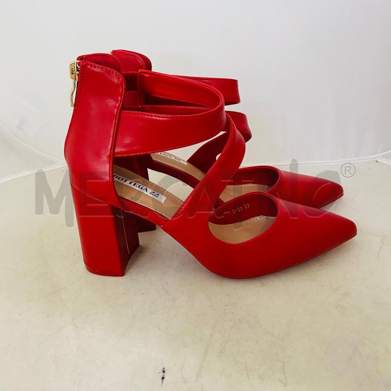 DECOLLETE ROSSE BOTTEGA22 STRINGATI | Mercatino dell'Usato Lago patria - giugliano in c. 3