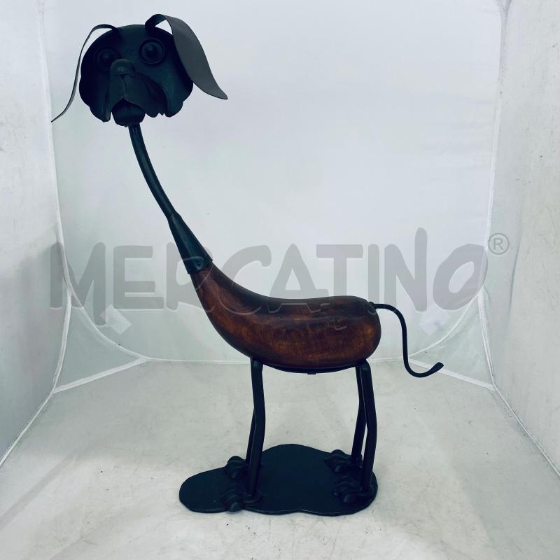 DECORAZIONE CANE LEGNO E FERRO | Mercatino dell'Usato Lago patria - giugliano in c. 1