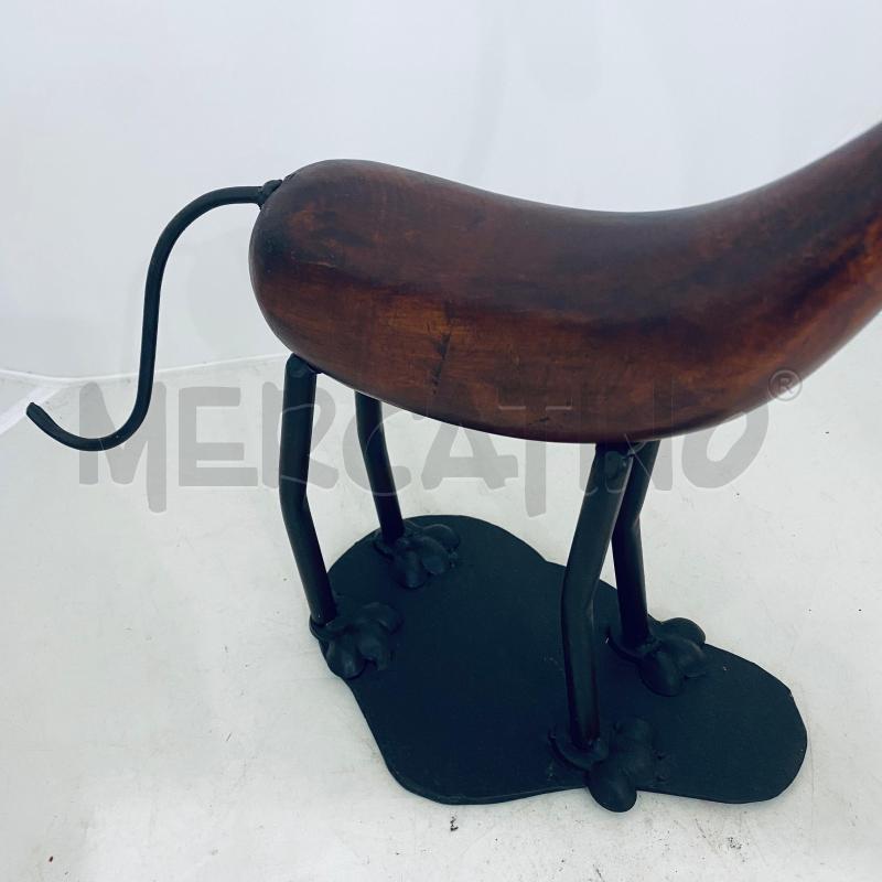 DECORAZIONE CANE LEGNO E FERRO | Mercatino dell'Usato Lago patria - giugliano in c. 5