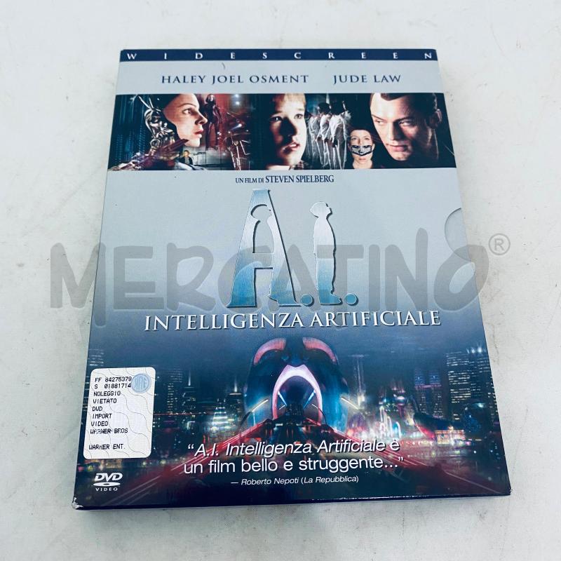 DVD A.I. - INTELLIGENZA ARTIFICIALE DVD STEVEN SPIELBERG  | Mercatino dell'Usato Lago patria - giugliano in c. 1