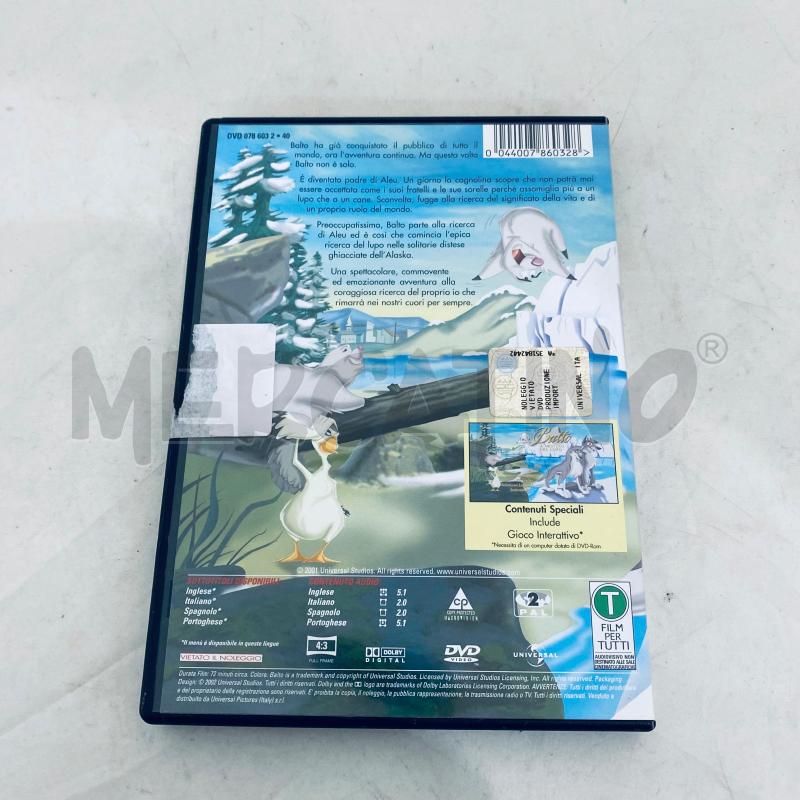 DVD BALTO IL MISTERO DEL LUPO | Mercatino dell'Usato Lago patria - giugliano in c. 3