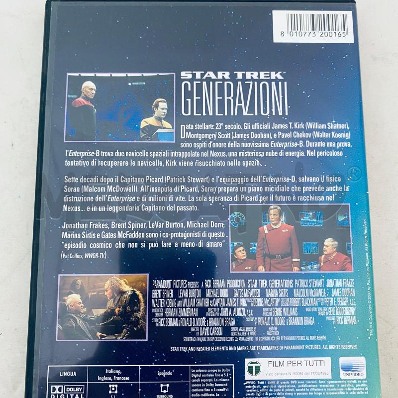 DVD STAR TREK. GENERAZIONI  | Mercatino dell'Usato Lago patria - giugliano in c. 5
