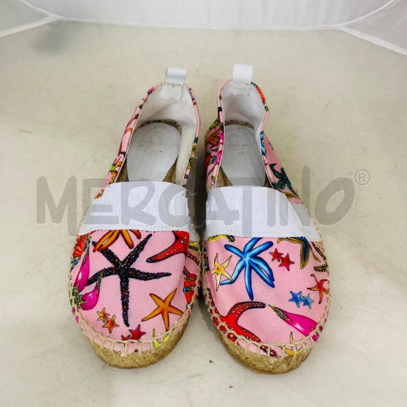 ESPADRILLAS DONNA VERSACE IN TELA ROSA FANTASIA MARINA | Mercatino dell'Usato Lago patria - giugliano in c. 1