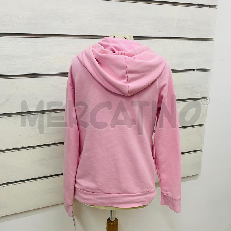 FELPA DONNA ADIDAS ROSA SCRITTA BIANCO CAPPUCCIO | Mercatino dell'Usato Lago patria - giugliano in c. 4