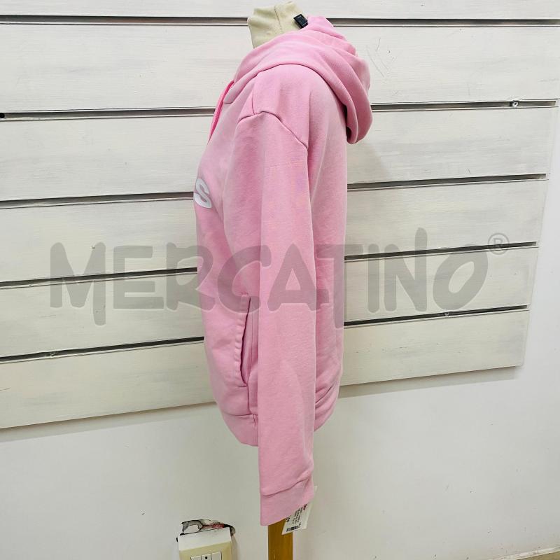 FELPA DONNA ADIDAS ROSA SCRITTA BIANCO CAPPUCCIO | Mercatino dell'Usato Lago patria - giugliano in c. 5