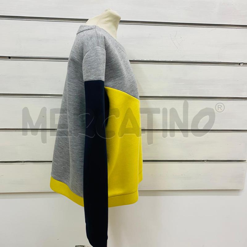 FELPA DONNA MAX&CO TESSUTO TECNICO GRIGIO GIALLO | Mercatino dell'Usato Lago patria - giugliano in c. 3