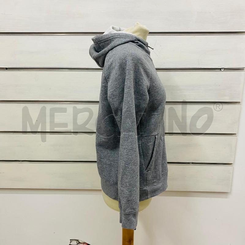 FELPA DONNA NIKE GRIGIA LOGO BIANCO ZIP | Mercatino dell'Usato Lago patria - giugliano in c. 3