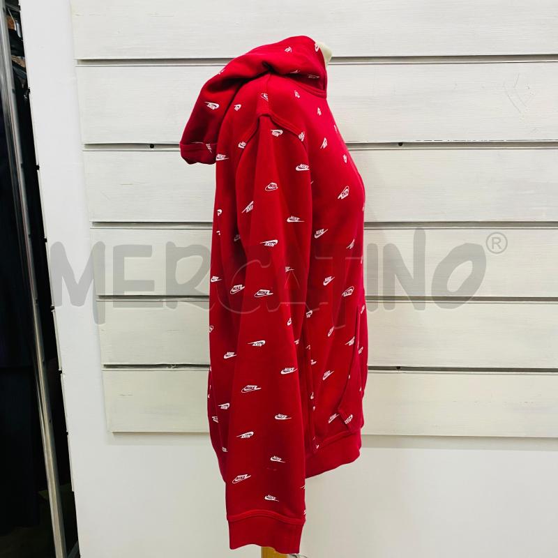 FELPA DONNA NIKE ROSSA SCRITTA RIPETUTA PICC MACCHIA | Mercatino dell'Usato Lago patria - giugliano in c. 3