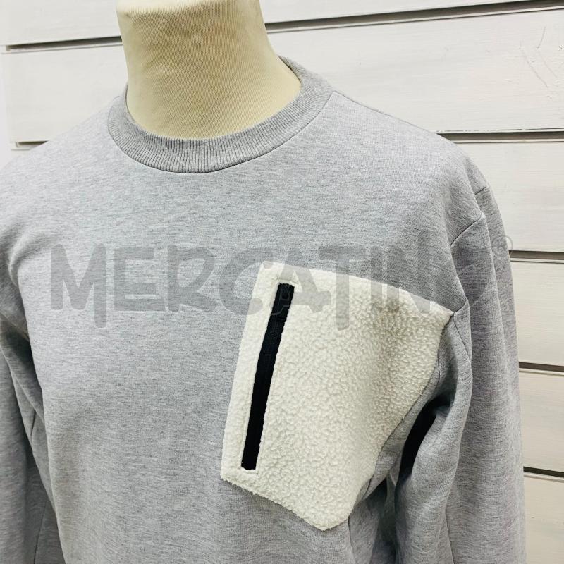 FELPA UOMO ADIDAS GRIGIA LOGO NERO  | Mercatino dell'Usato Lago patria - giugliano in c. 2