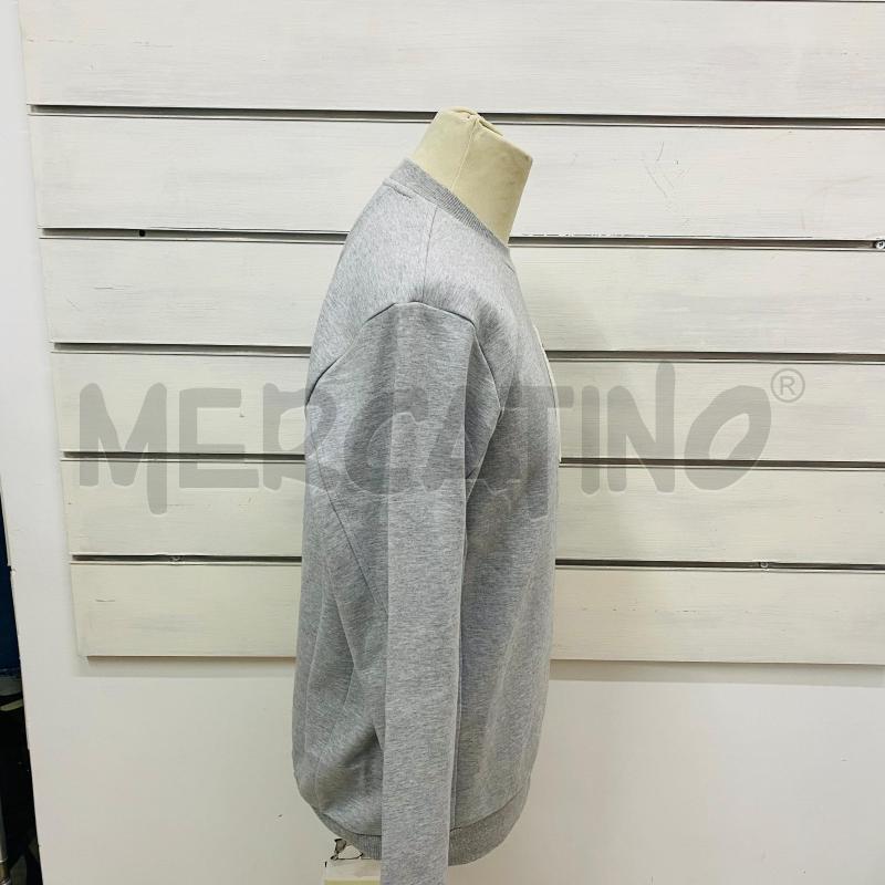 FELPA UOMO ADIDAS GRIGIA LOGO NERO  | Mercatino dell'Usato Lago patria - giugliano in c. 5