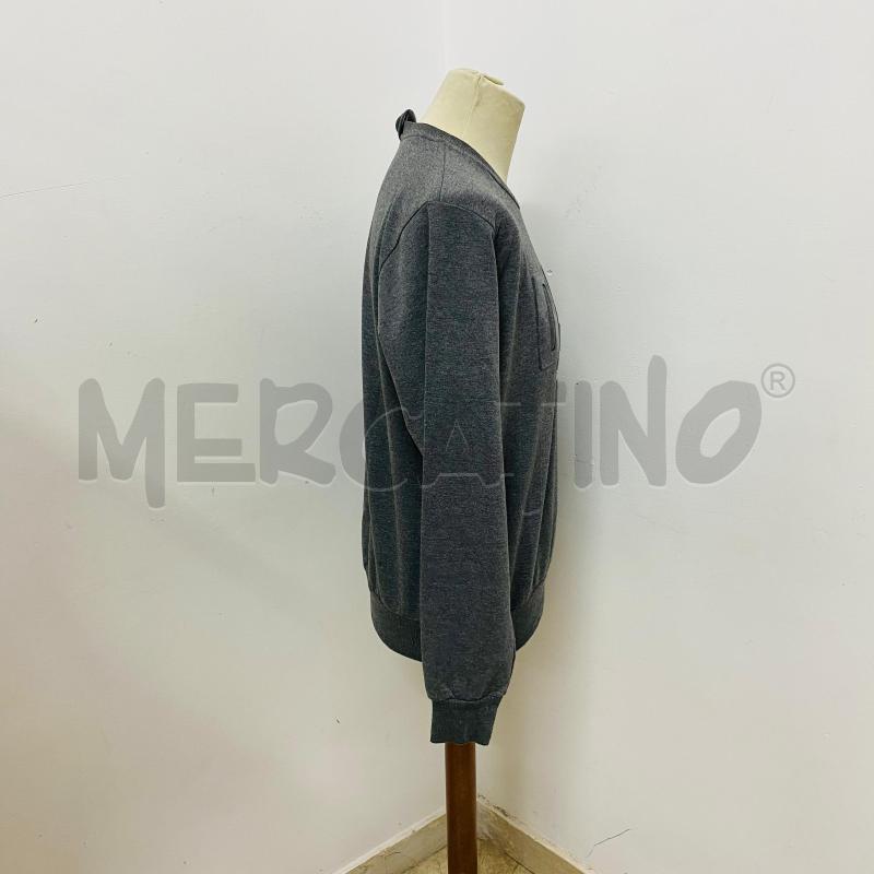 FELPA UOMO DISQUARED GRIGIO LOGO MIMETICO  | Mercatino dell'Usato Lago patria - giugliano in c. 3