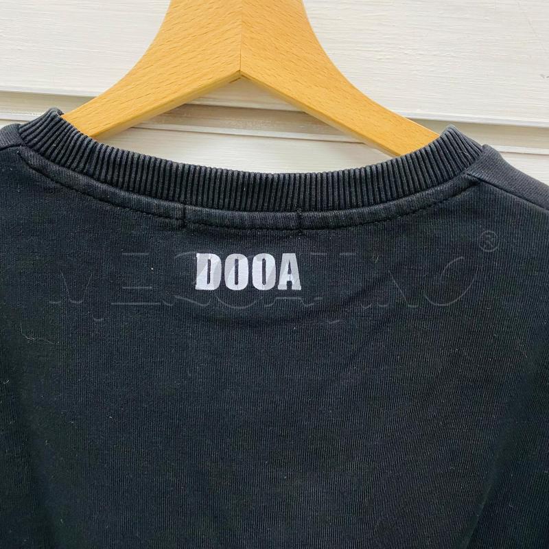 FELPA UOMO DOOA NERA LOGO SCRITTA BIANCO ROSSO | Mercatino dell'Usato Lago patria - giugliano in c. 5