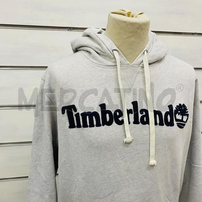 FELPA UOMO TIMBERLAND GRIGIO SCRITTA RILIEVO BLU | Mercatino dell'Usato Lago patria - giugliano in c. 2