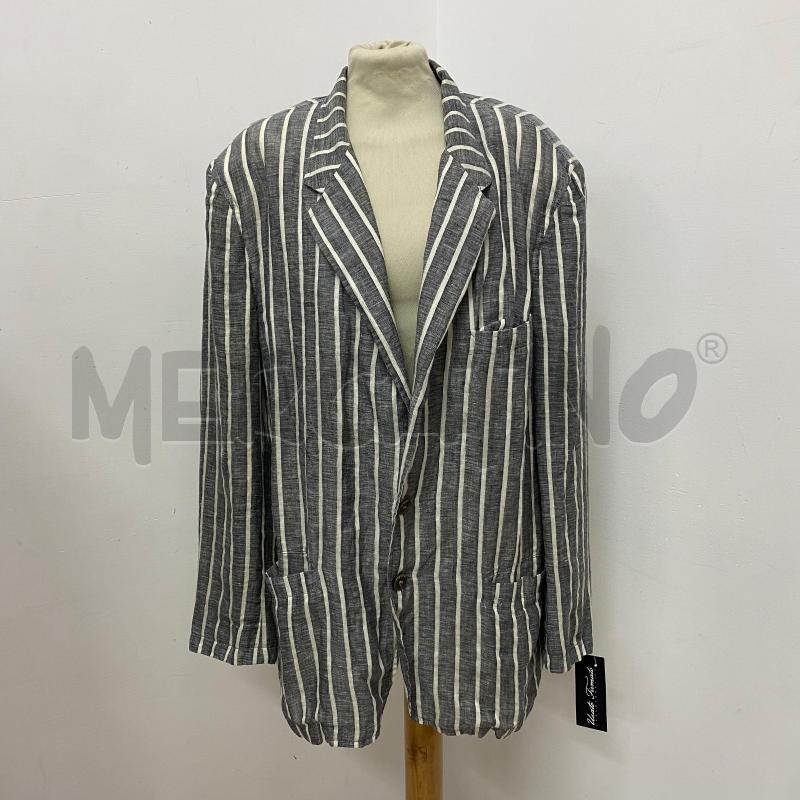 GIACCA DONNA GUCCI 100% LINO VINTAGE GRIGIA RIGHE BIANCHE  | Mercatino dell'Usato Lago patria - giugliano in c. 1