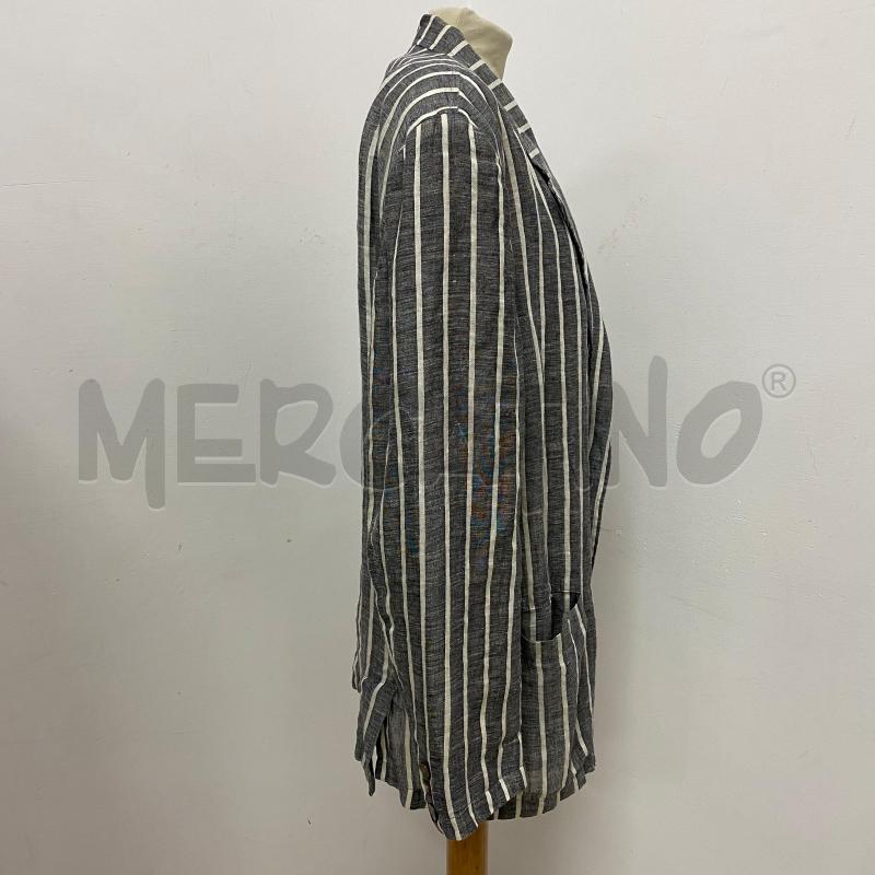 GIACCA DONNA GUCCI 100% LINO VINTAGE GRIGIA RIGHE BIANCHE  | Mercatino dell'Usato Lago patria - giugliano in c. 2