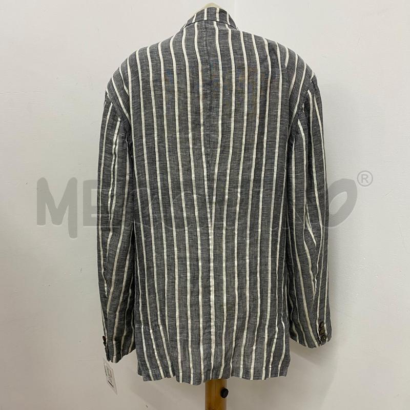GIACCA DONNA GUCCI 100% LINO VINTAGE GRIGIA RIGHE BIANCHE  | Mercatino dell'Usato Lago patria - giugliano in c. 3