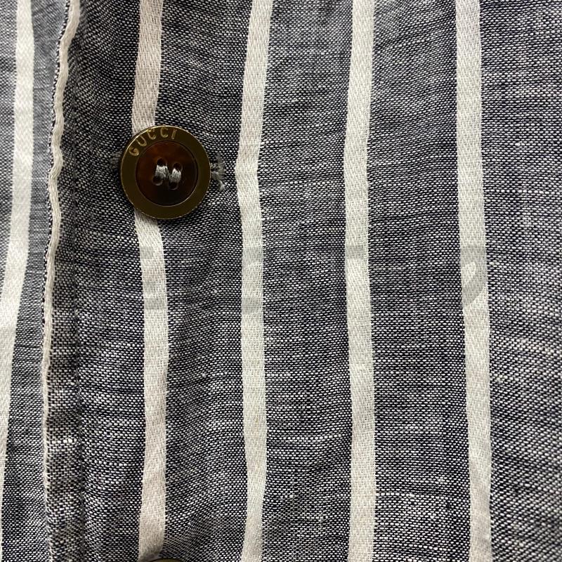 GIACCA DONNA GUCCI 100% LINO VINTAGE GRIGIA RIGHE BIANCHE  | Mercatino dell'Usato Lago patria - giugliano in c. 4