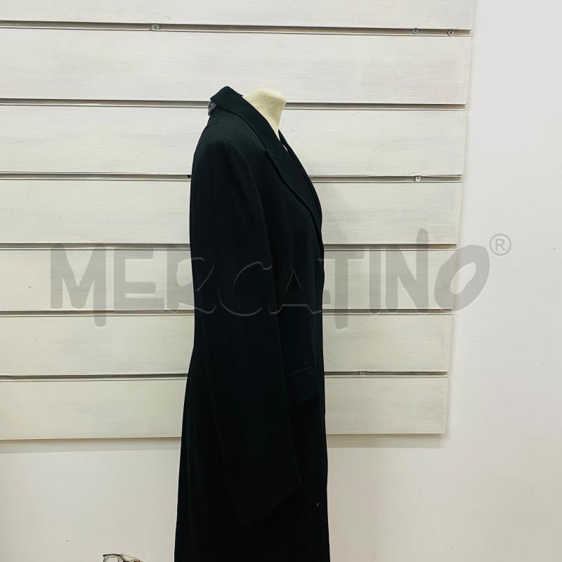 GIACCA DONNA MARELLA NERA LUNGA RIGHE TONO SU TONO  | Mercatino dell'Usato Lago patria - giugliano in c. 3