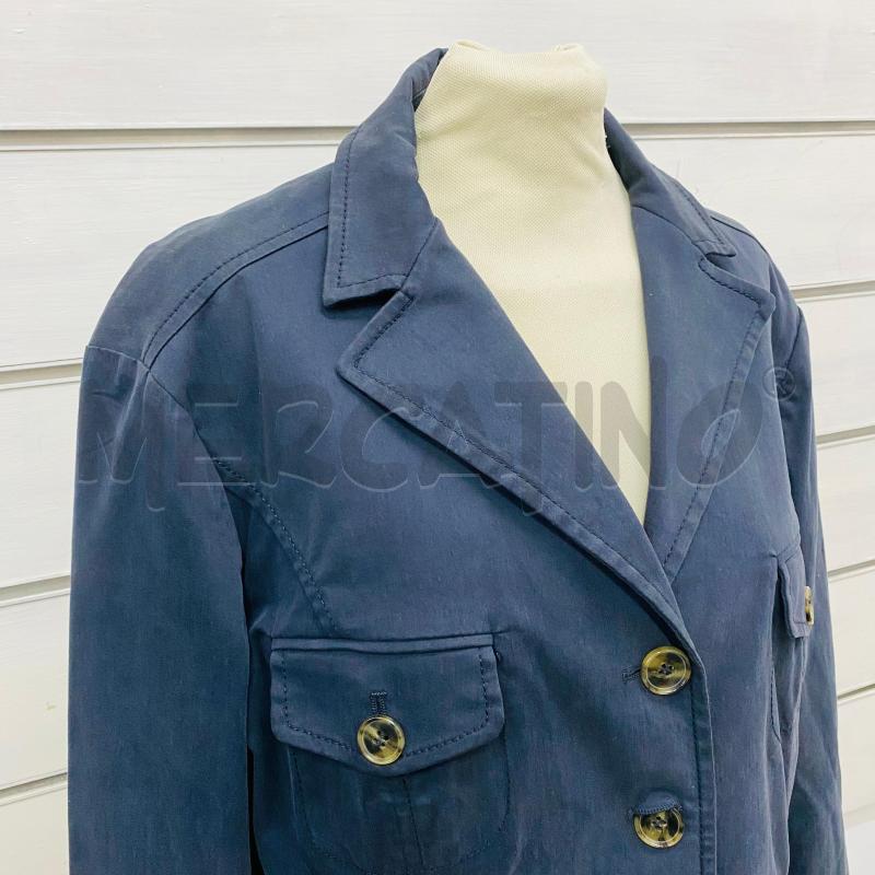 GIACCA DONNA MAXMARA BLU LAVAGNA TASCHE | Mercatino dell'Usato Lago patria - giugliano in c. 2