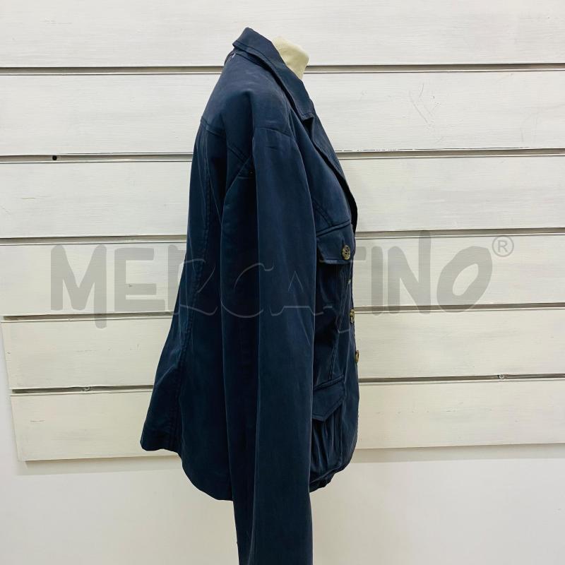 GIACCA DONNA MAXMARA BLU LAVAGNA TASCHE | Mercatino dell'Usato Lago patria - giugliano in c. 3