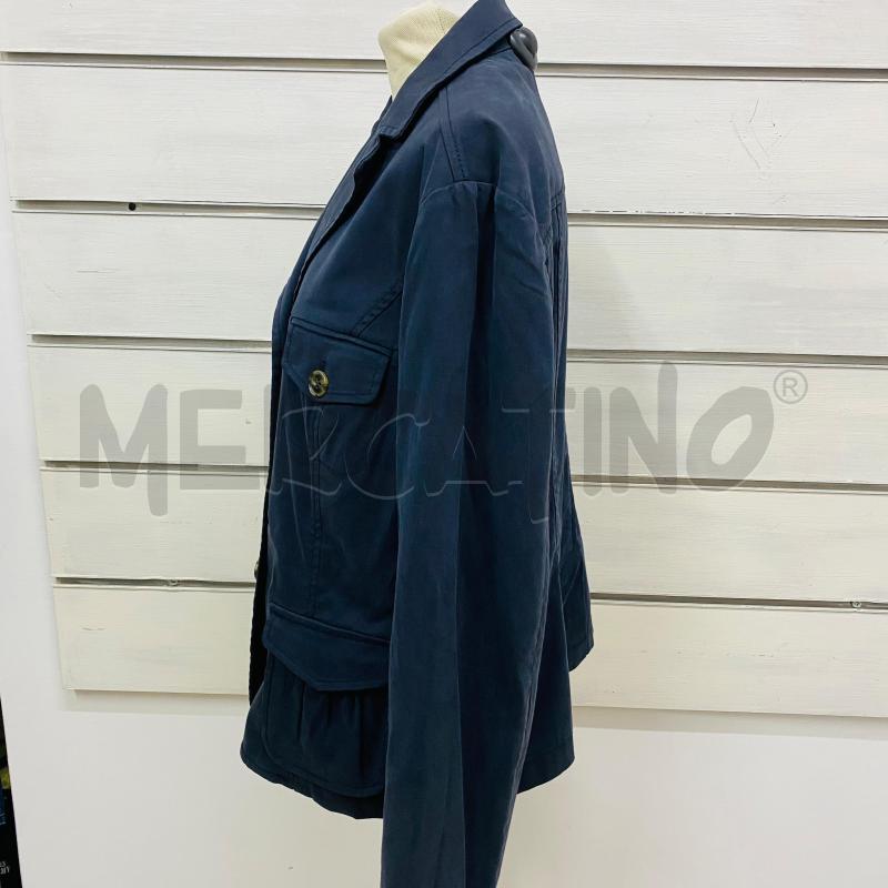 GIACCA DONNA MAXMARA BLU LAVAGNA TASCHE | Mercatino dell'Usato Lago patria - giugliano in c. 5