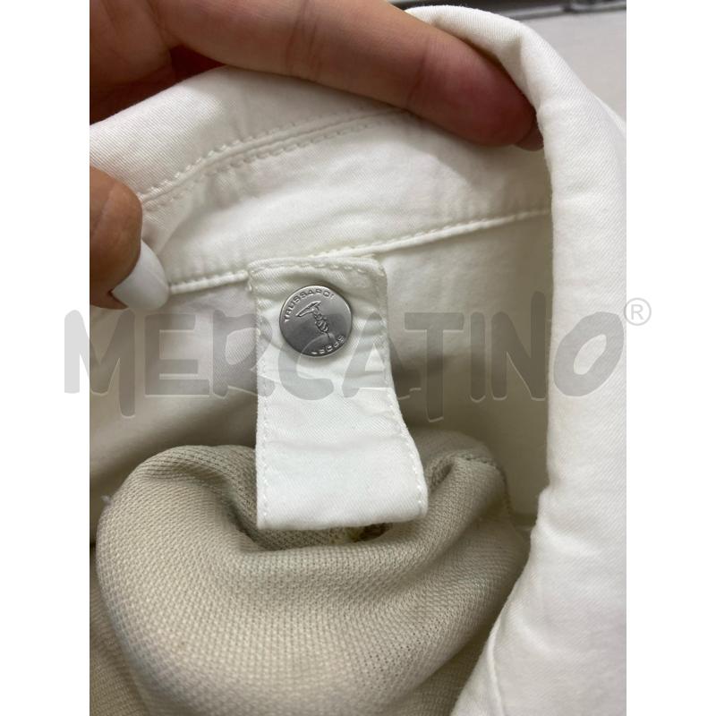 GIACCA DONNA TRUSSARDI BIANCA BOTTONI TASCHE  | Mercatino dell'Usato Lago patria - giugliano in c. 5