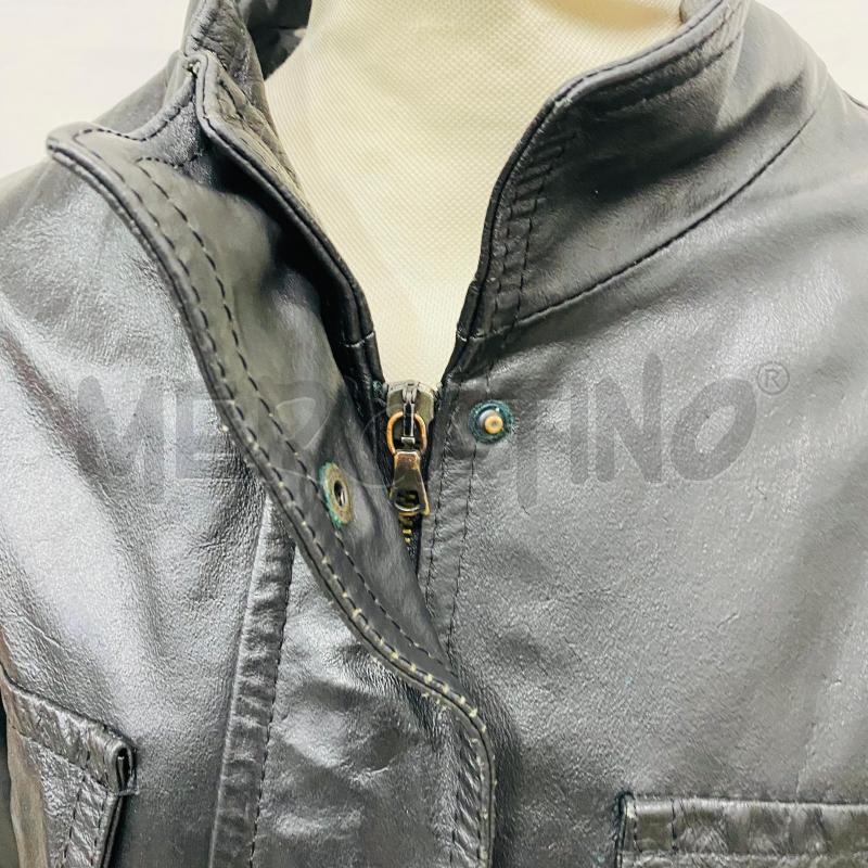 GIACCA DONNA VERA PELLE CAMOMILLA NERA | Mercatino dell'Usato Lago patria - giugliano in c. 4